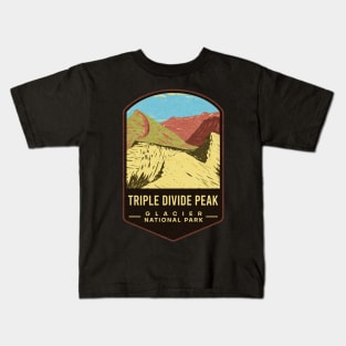 Triple Divide Peak Glacier National Park Kids T-Shirt